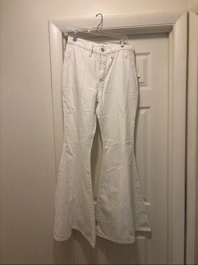 Frame Denim White High-Rise Jeans